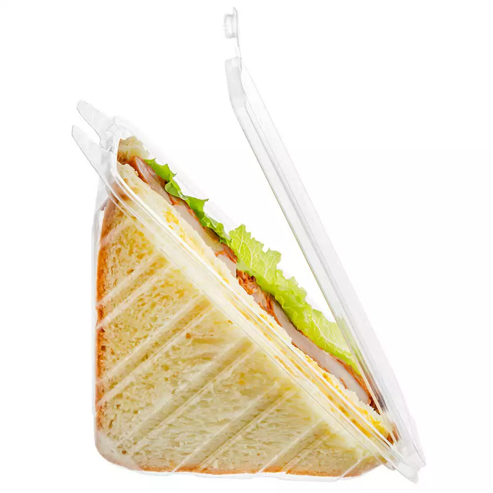 EatNOW Sandwich Wedge PET Container Tamper Resistant (200/case)