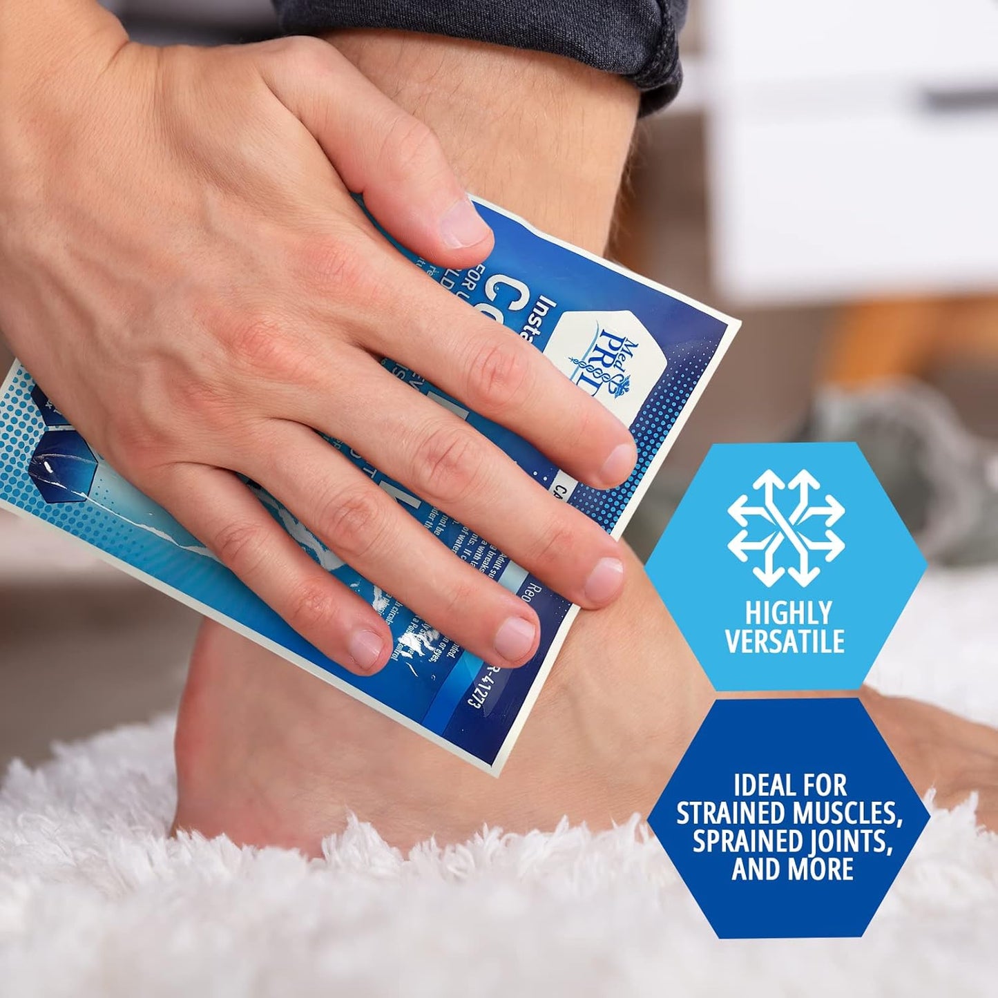 MedPride Instant Cold Pack (5”x 6”) Disposable Cold Therapy Ice Packs for Pain Relief, Swelling, Inflammation, Sprains (Case of 24)