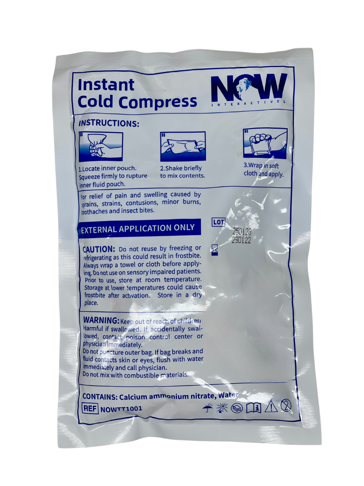 MediNOW Instant Cold Pack 6”x 9” Disposable Cold Therapy Ice Packs for Pain Relief & Swelling, Inflammation (Case of 36)