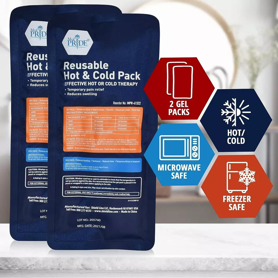 Medpride Reusable Hot & Cold Pack For Hot & Cold Therapy 11" x 5.1" (Case of 24)