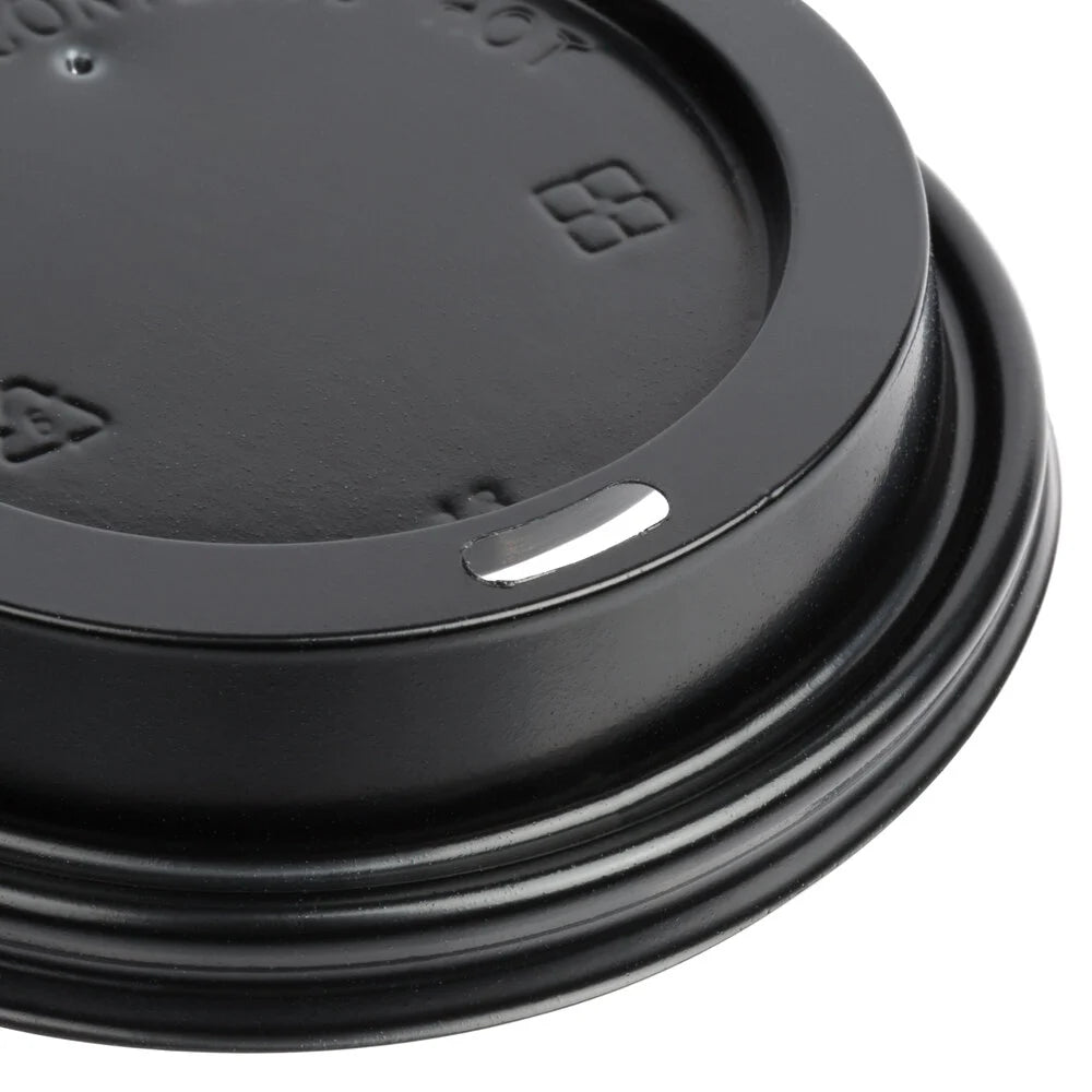 EatNOW Black Dome Plastic Lid For 10-24 oz Squat Cups (1,000 pcs)