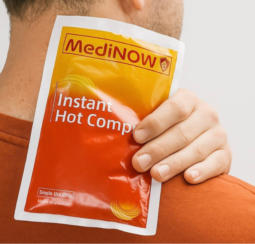 MediNOW Instant Hot Pack (6” x 9”) Disposable, Instant Heating Bag for Sore Neck, Shoulder, Arm, Leg Muscles & Menstrual/Abdomen Discomfort (Case of 36)