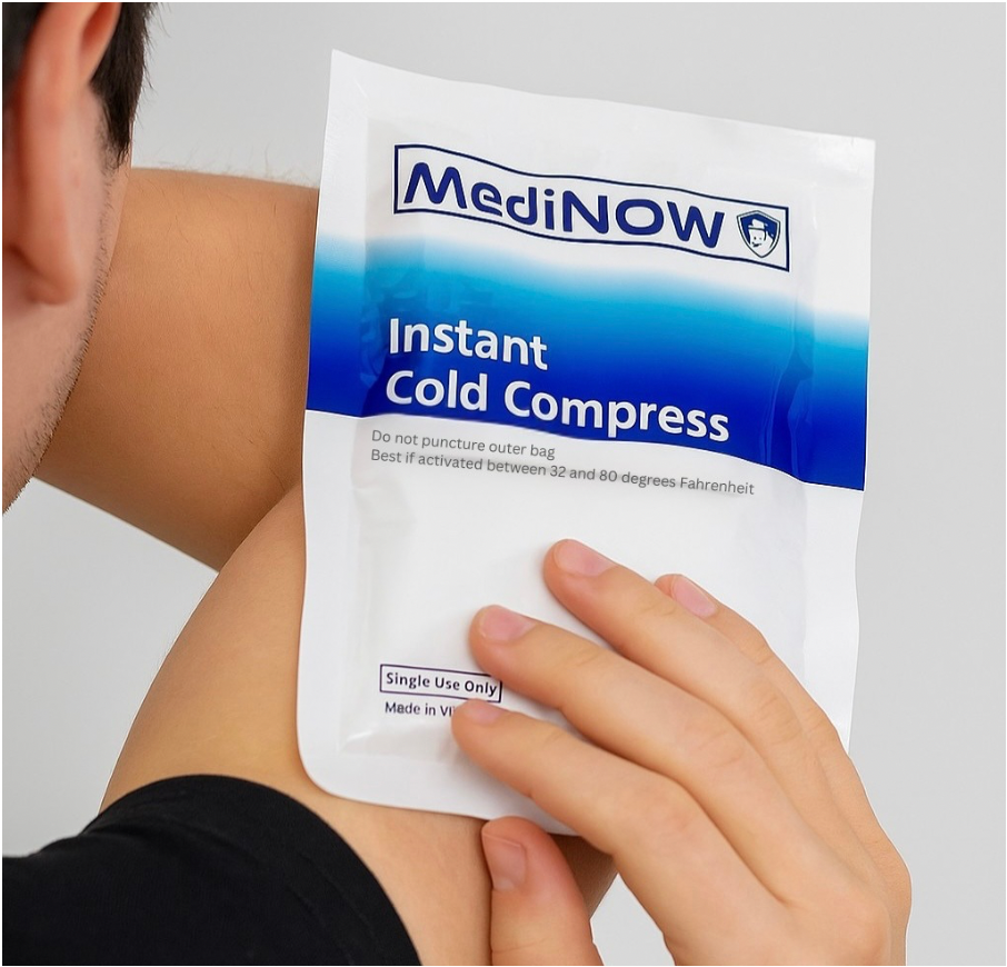 MediNOW Instant Cold Pack (5”x 6”) Disposable Cold Therapy Ice Packs for Pain Relief & Swelling, Inflammation (Case of 72)