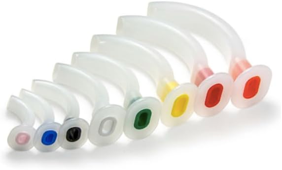 MediNOW Guedel Oral Airway Kit Color Coded, Sizes 40mm-110mm (8 pieces)