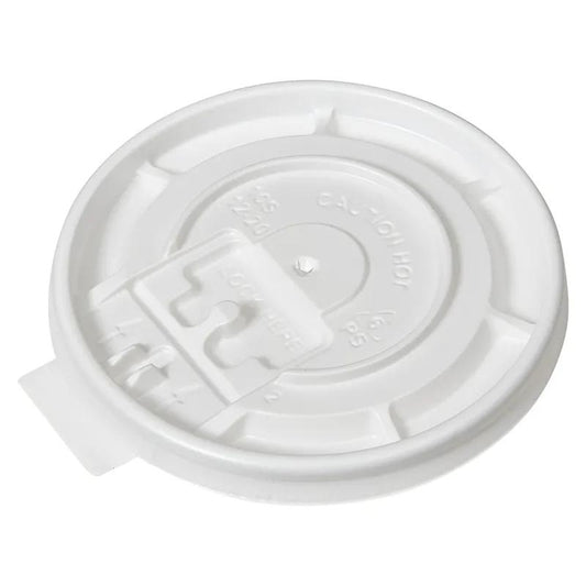 EatNOW White Lift & Lock Plastic Lid For 10-24 oz Squat Cups (1,000 pcs)