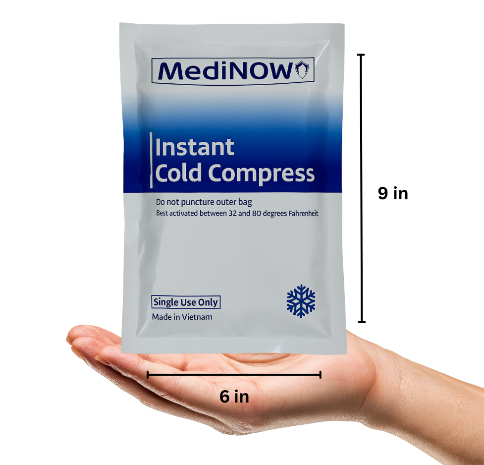 MediNOW Instant Cold Pack (6”x 9”) Disposable Cold Therapy Ice Packs for Pain Relief & Swelling, Inflammation (Case of 36)